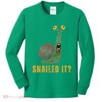 Snailed It Funny Snails Snail Lovers Kids Long Sleeve Shirt thumb 0