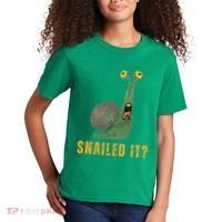 Snailed It Funny Snails Snail Lovers Kids T-Shirt thumb 2
