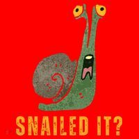 Snailed It Funny Snails Snail Lovers Santa Hat thumb 1
