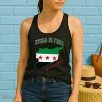 Syria Is Free Join The Freedom March Celebrate Syria Women's Tank Top thumb 2