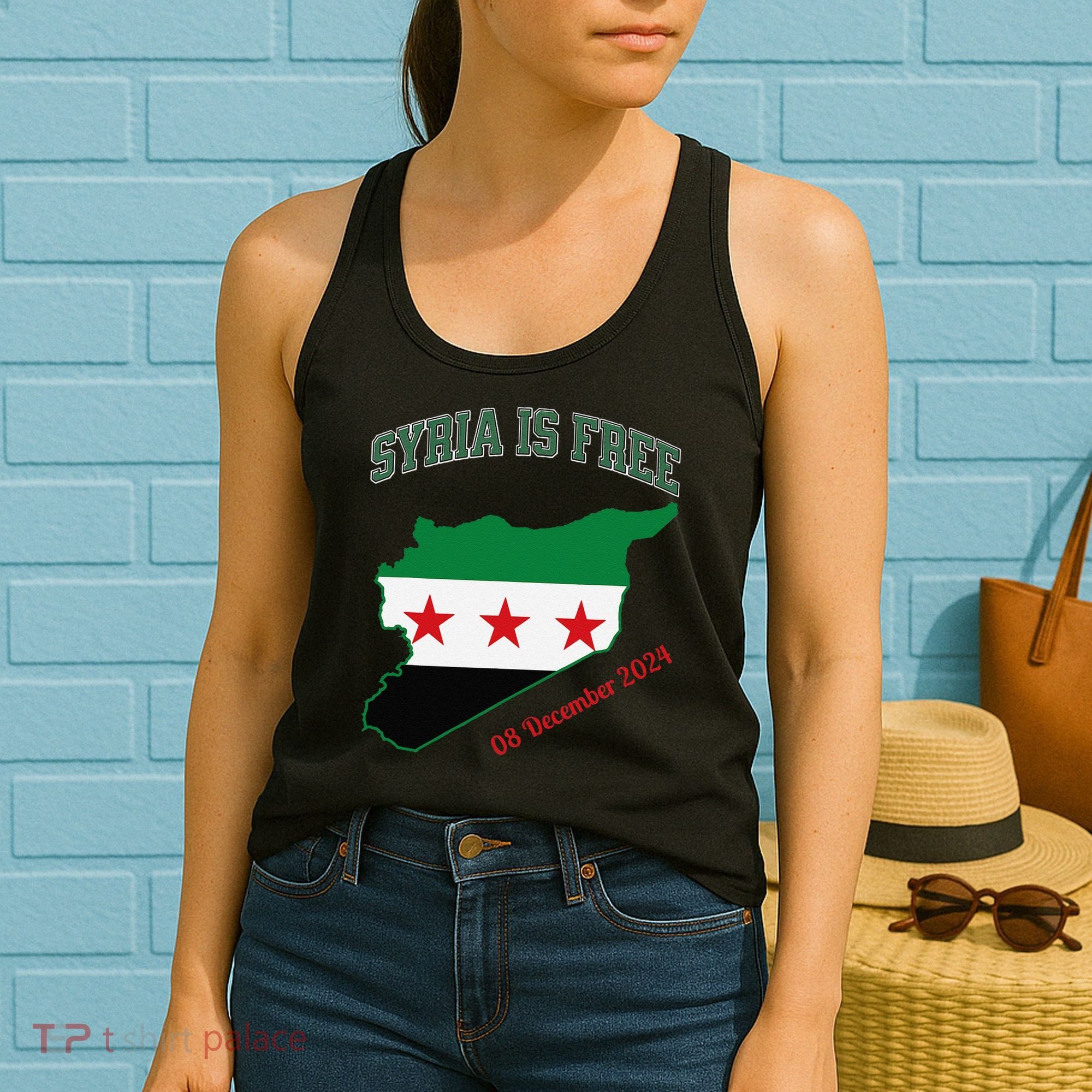 Syria Is Free Join The Freedom March Celebrate Syria Women's Tank Top