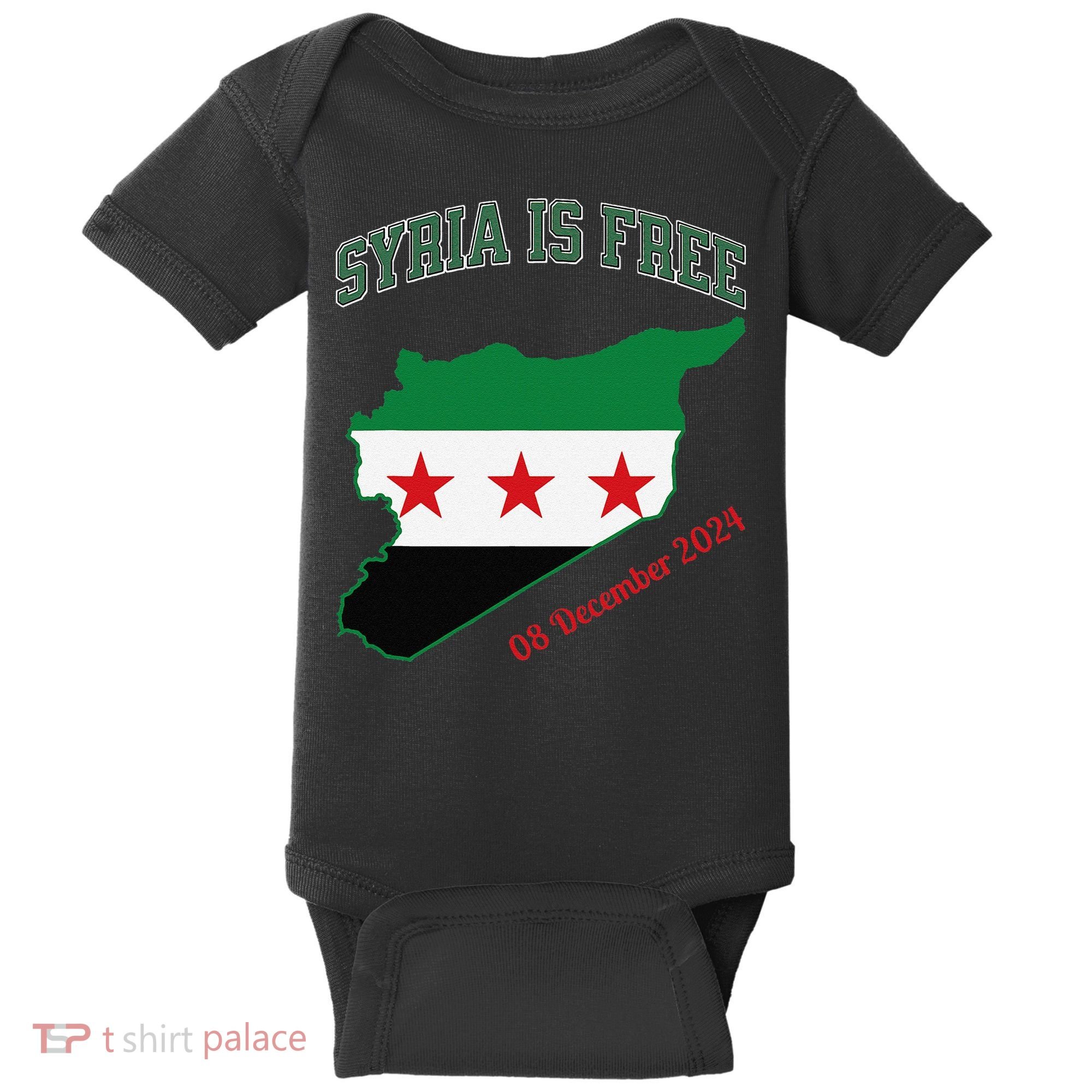 Syria Is Free Join The Freedom March Celebrate Syria Baby Bodysuit
