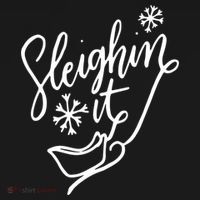 Sleighin It Funny Christmas Pun Sleighing Santa Sleigh Xmas Visor thumb 3