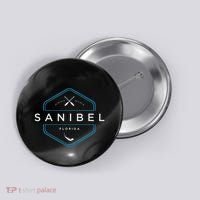 Sanibel Island Florida Beach Graphic Button thumb 0