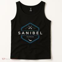 Sanibel Island Florida Beach Graphic Tank Top thumb 2