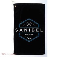 Sanibel Island Florida Beach Graphic Golf Towel thumb 0