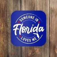 Someone In Florida Loves Me Coaster thumb 0