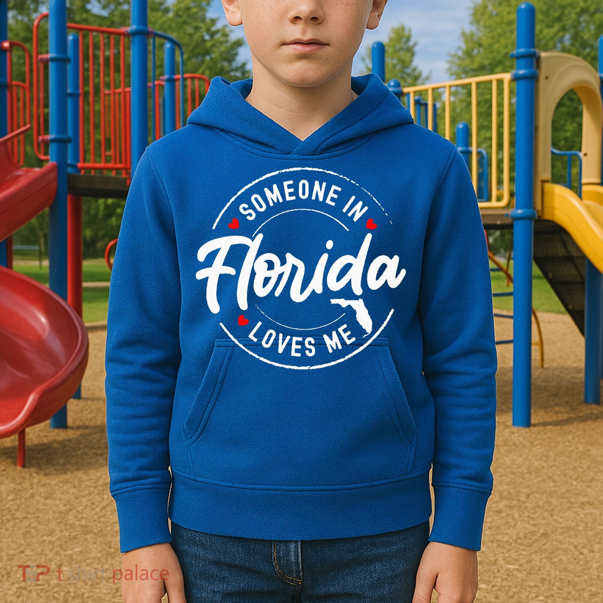 Someone In Florida Loves Me Kids Hoodie