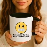 Silence Is Golden Duct Tape Is Silver Coffee Mug thumb 3