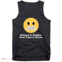 Silence Is Golden Duct Tape Is Silver Tank Top thumb 0
