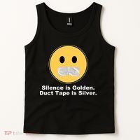 Silence Is Golden Duct Tape Is Silver Tank Top thumb 2