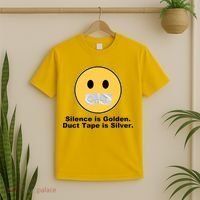 Silence Is Golden Duct Tape Is Silver T-Shirt thumb 2