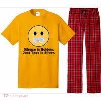 Silence Is Golden Duct Tape Is Silver Pajama Set thumb 0