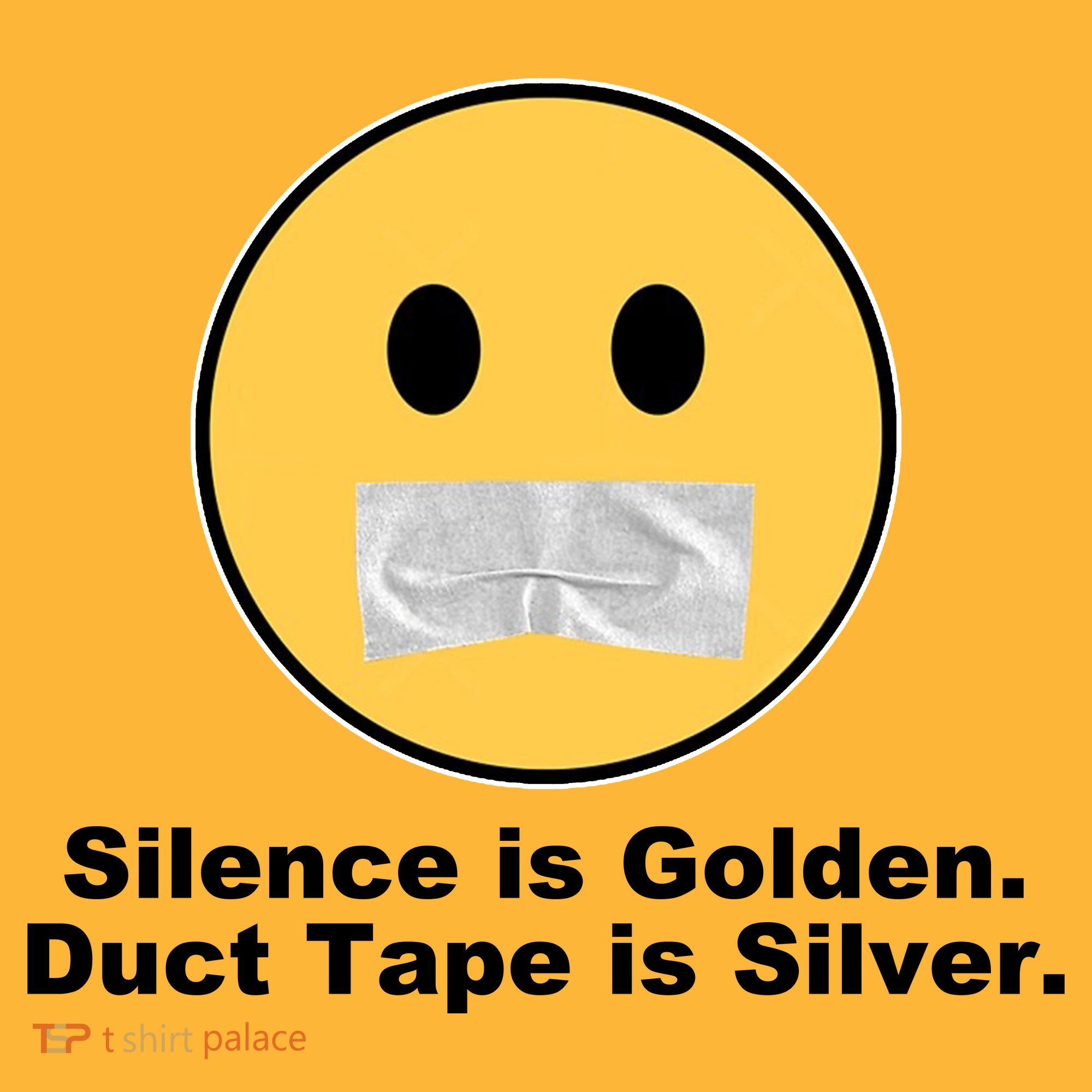 Silence Is Golden Duct Tape Is Silver Baby Bodysuit