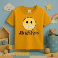 Silence Is Golden Duct Tape Is Silver Toddler T-Shirt thumb 3