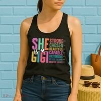 She Is Gigi Christian Mother's Day Present For Grandma Women Women's Tank Top thumb 2
