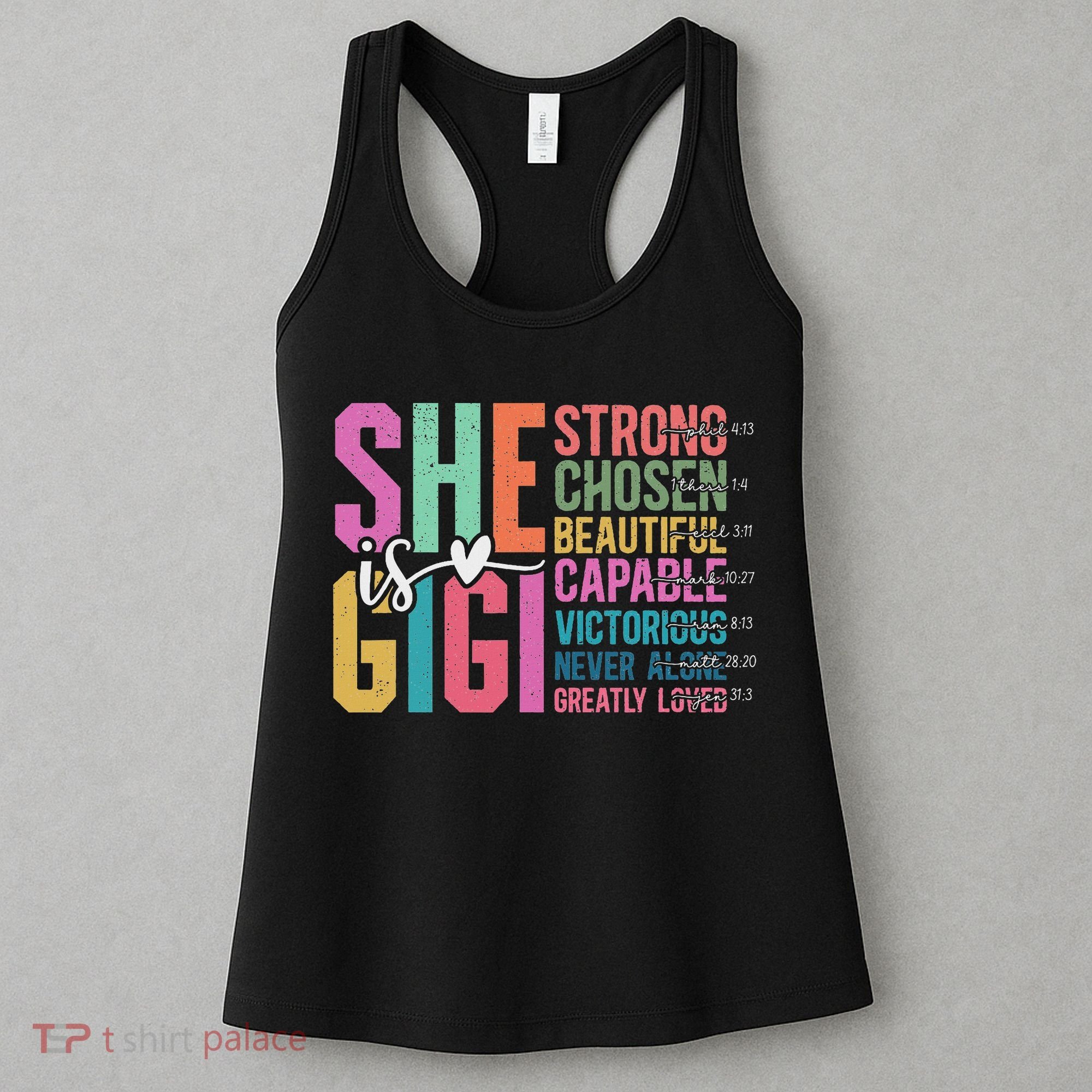 She Is Gigi Christian Mother's Day Present For Grandma Women Women's Tank Top