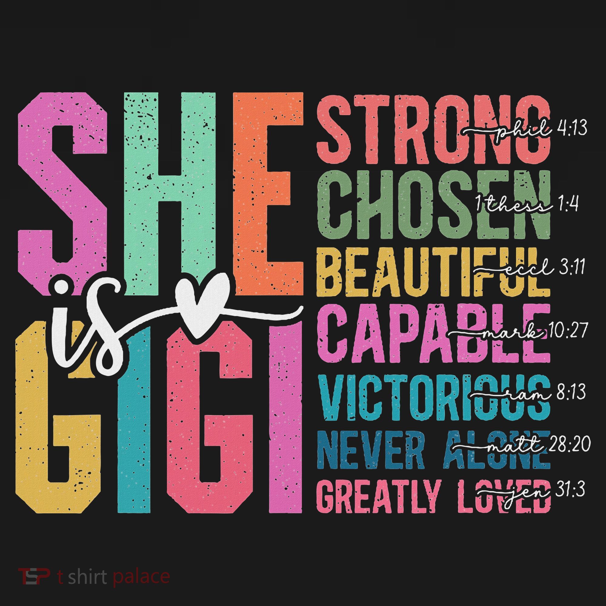 She Is Gigi Christian Mother's Day Present For Grandma Women Women's Tank Top