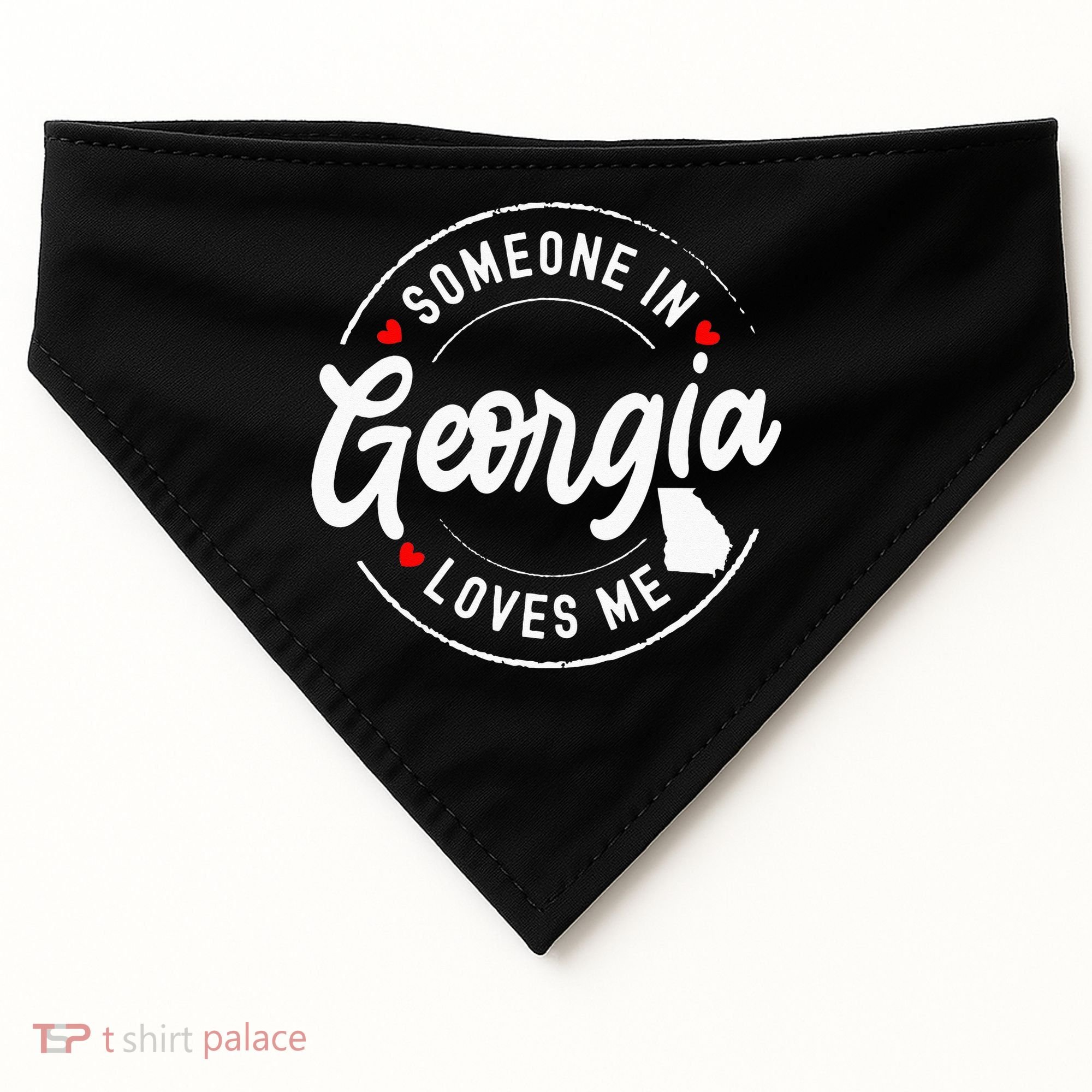 Someone In Georgia Loves Me USA-Made Doggie Bandana