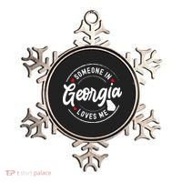 Someone In Georgia Loves Me Ornament thumb 0