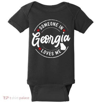 Someone In Georgia Loves Me Baby Bodysuit