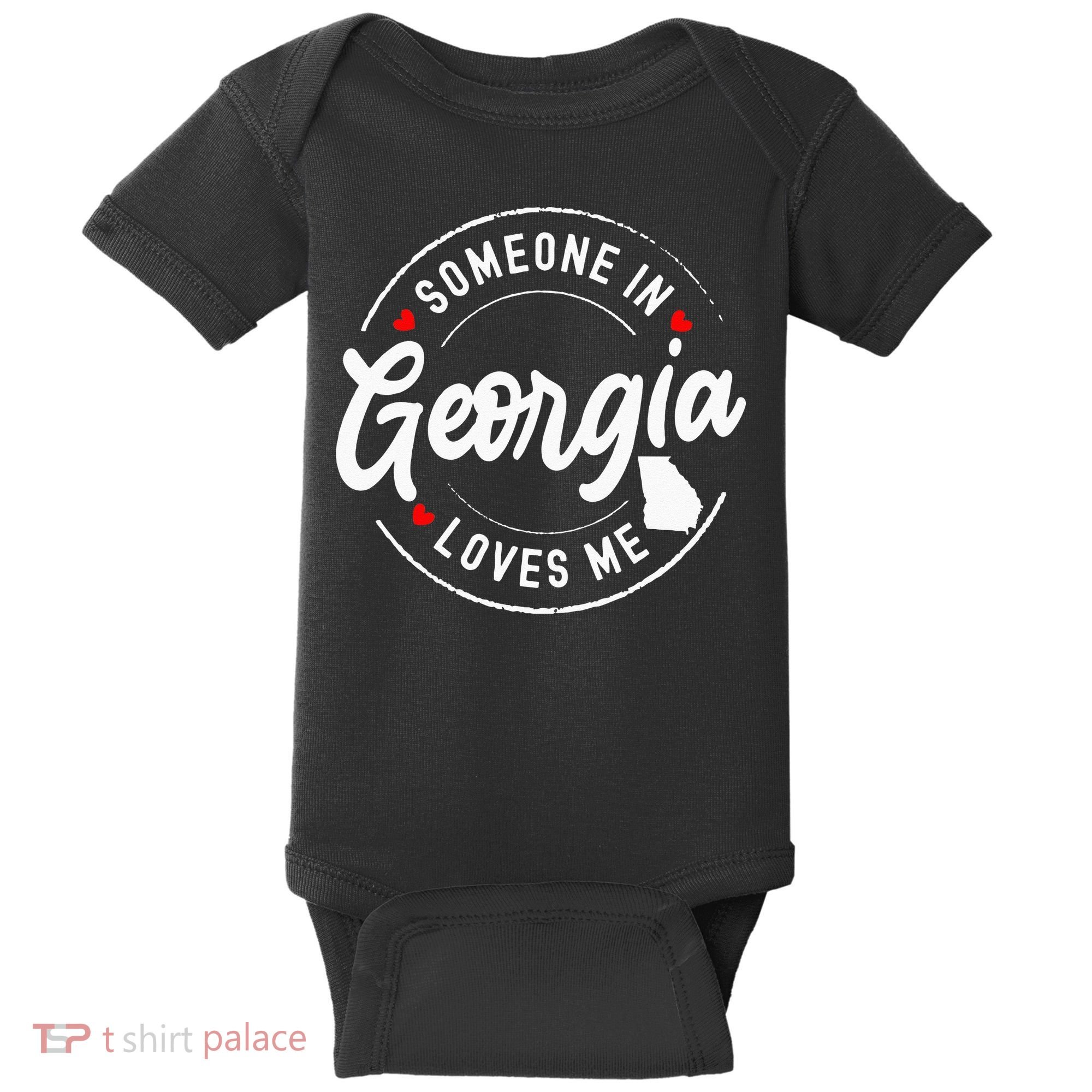 Someone In Georgia Loves Me Baby Bodysuit