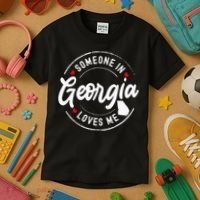 Someone In Georgia Loves Me Kids T-Shirt thumb 3