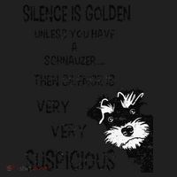 Silence Is Golden Unless You Have Schnauzer Funny Dog Lover Women's Sweatshirt thumb 2