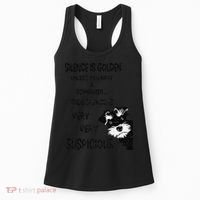 Silence Is Golden Unless You Have Schnauzer Funny Dog Lover Women's Tank Top thumb 0