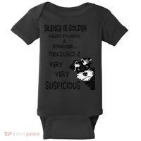 Silence Is Golden Unless You Have Schnauzer Funny Dog Lover Baby Bodysuit thumb 0