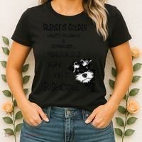 Silence Is Golden Unless You Have Schnauzer Funny Dog Lover Women's T-Shirt thumb 2