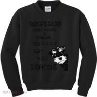 Silence Is Golden Unless You Have Schnauzer Funny Dog Lover Kids Sweatshirt thumb 0