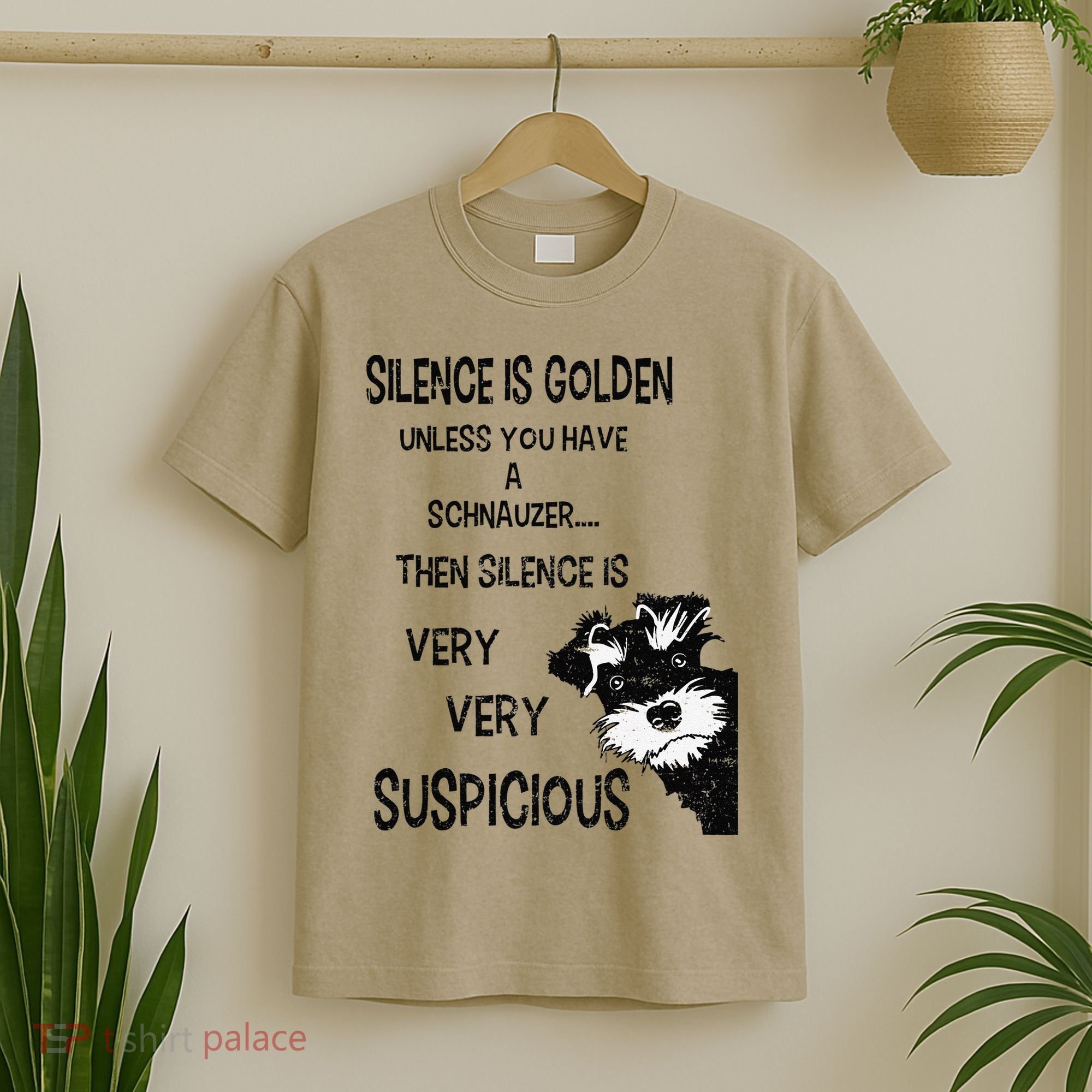 Silence Is Golden Unless You Have Schnauzer Funny Dog Lover T-Shirt