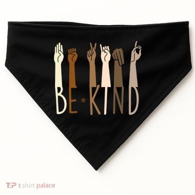 Sign Language Be Kind To All USA-Made Doggie Bandana