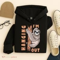 Sloth Im Hanging Out Hoodie thumb 4