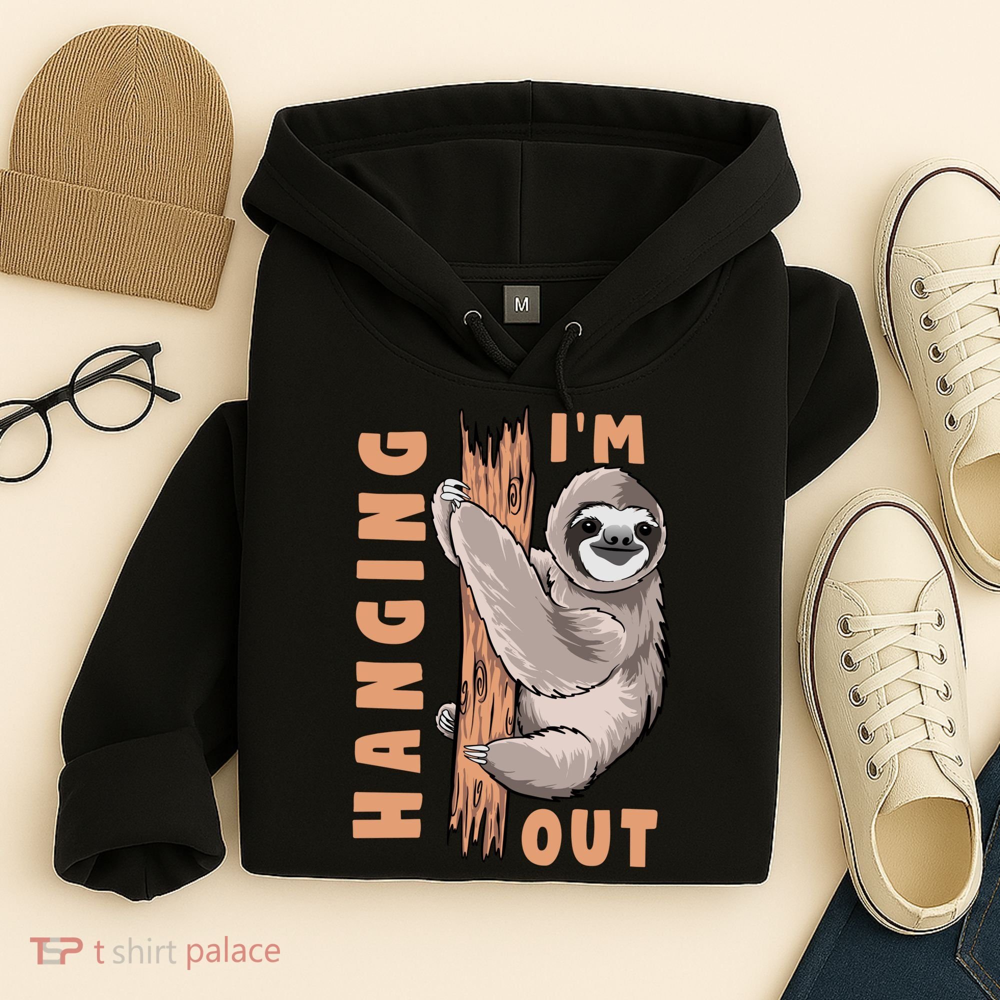Sloth Im Hanging Out Hoodie