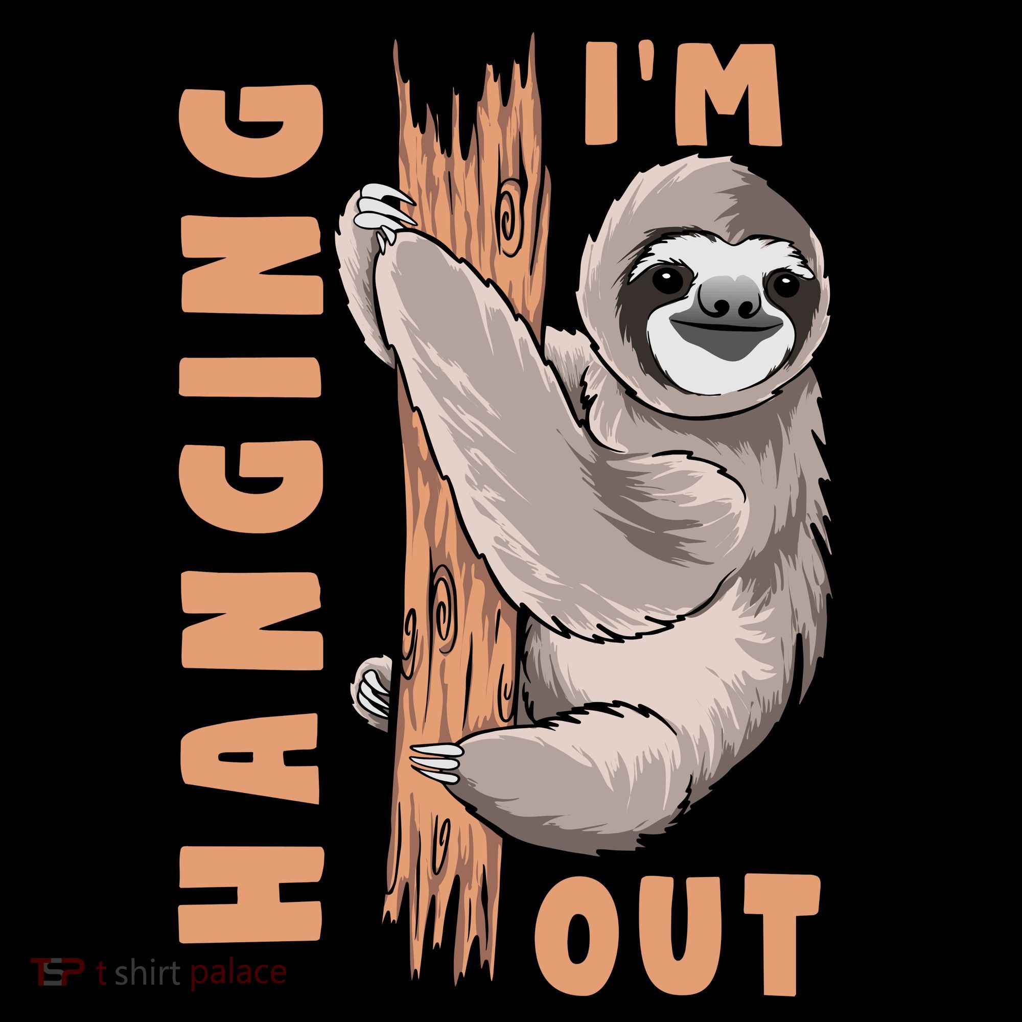 Sloth Im Hanging Out Long Sleeve Shirt