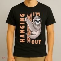 Sloth Im Hanging Out T-Shirt thumb 3