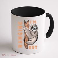 Sloth Im Hanging Out Coffee Mug thumb 1