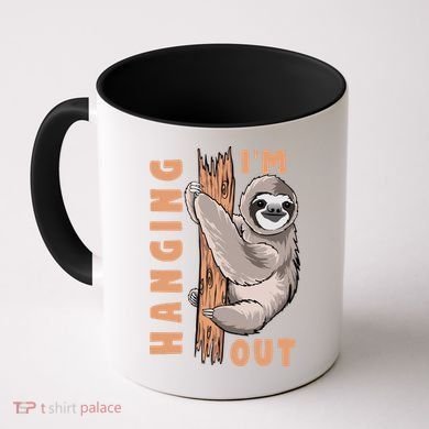 Sloth Im Hanging Out Coffee Mug