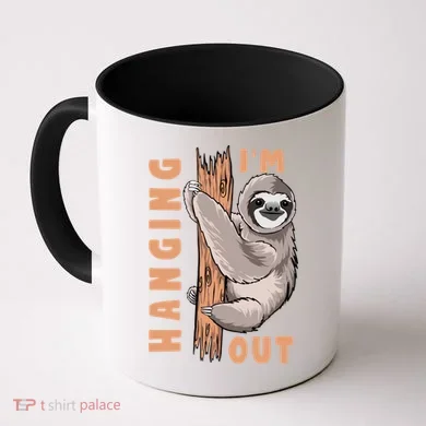 Sloth Im Hanging Out Coffee Mug