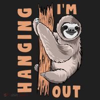 Sloth Im Hanging Out Beanie thumb 2