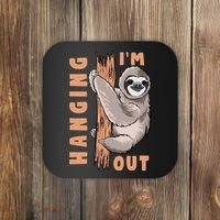 Sloth Im Hanging Out Coaster thumb 0