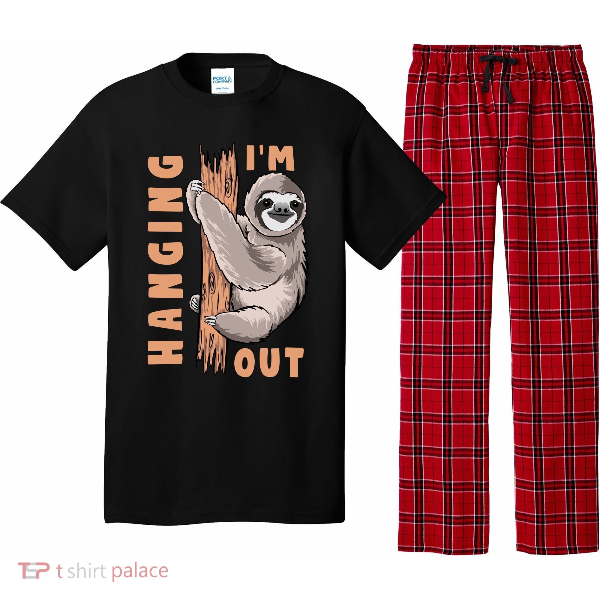 Sloth Im Hanging Out Pajama Set