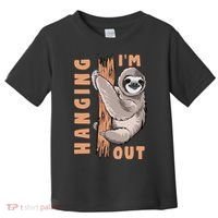 Sloth Im Hanging Out Toddler T-Shirt thumb 0