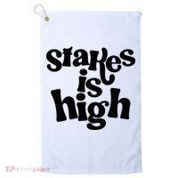 Stakes Is High Golf Towel thumb 0