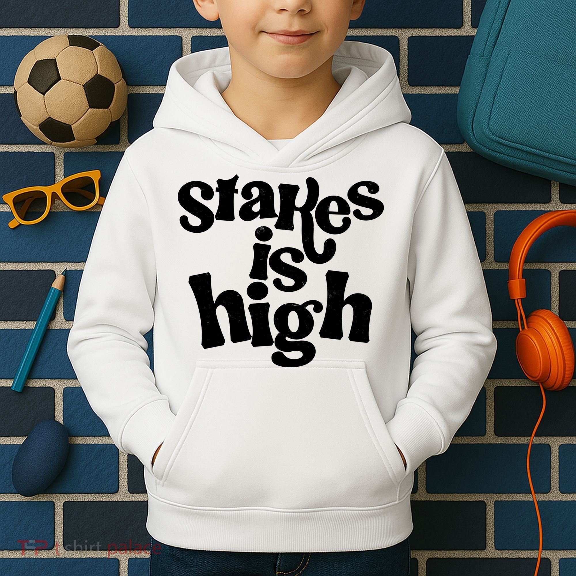 Stakes Is High Kids Hoodie