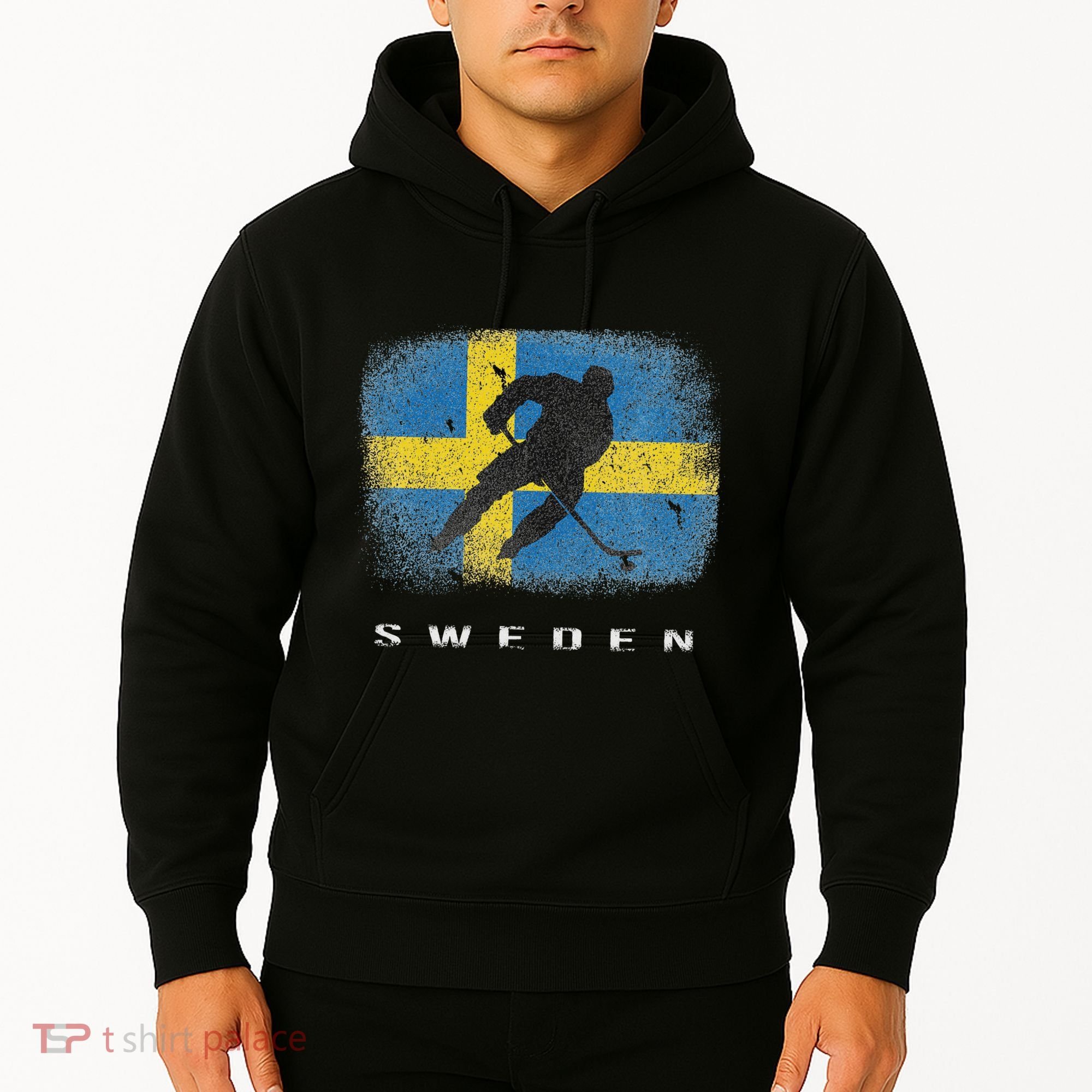 Sweden Ice Hockey Swedish Flag Hoodie