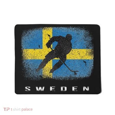 Sweden Ice Hockey Swedish Flag Mousepad