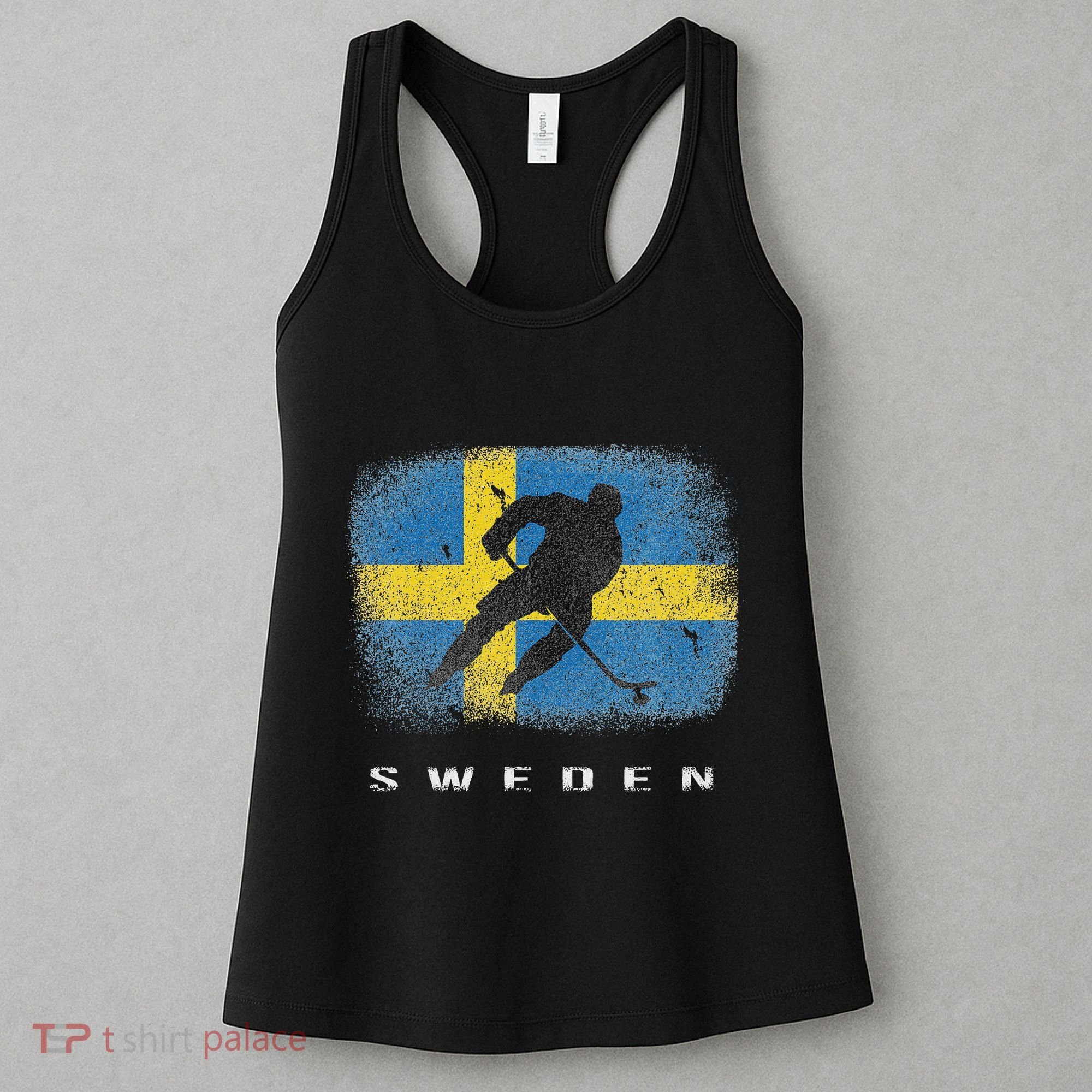 Sweden Ice Hockey Swedish Flag Women's Tank Top